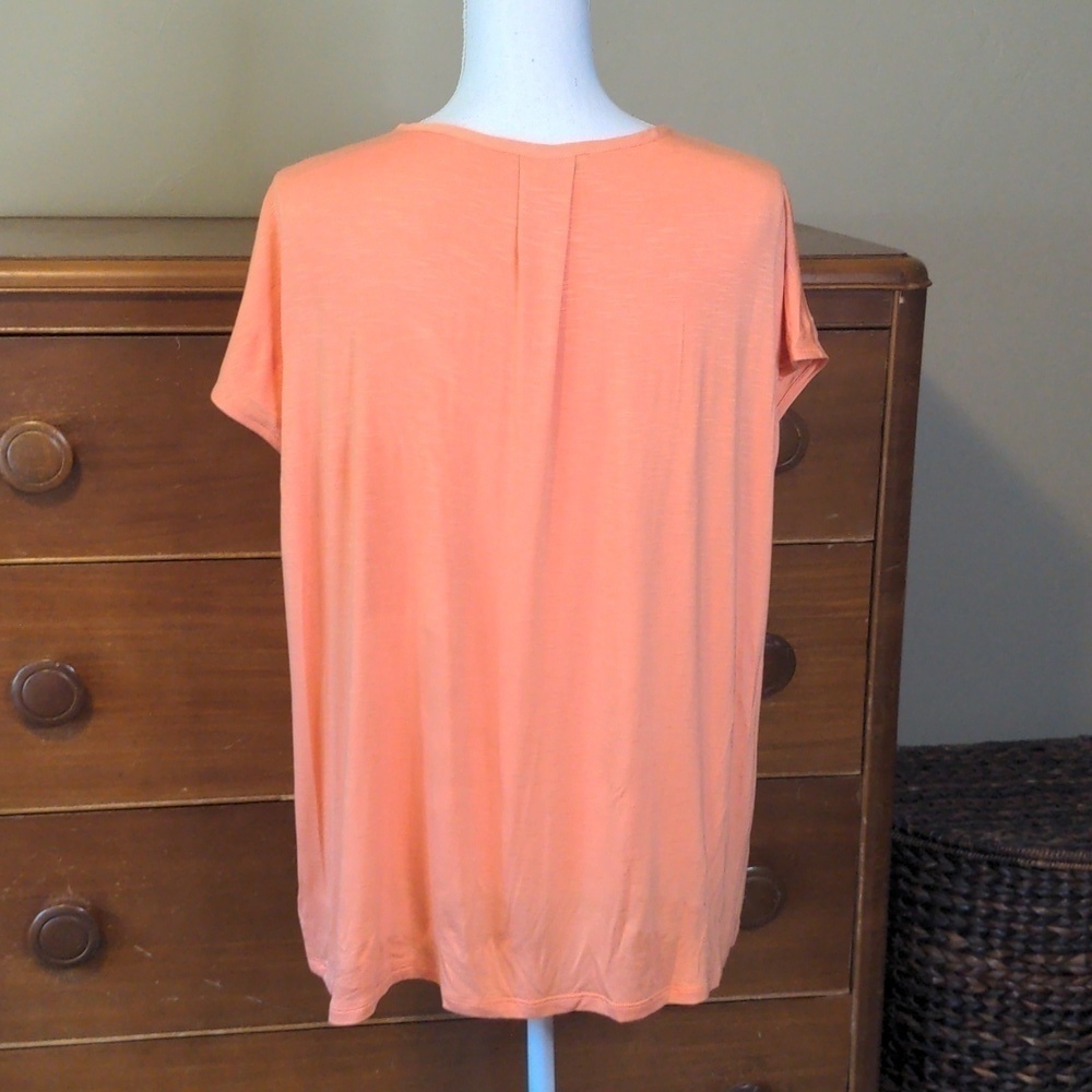 Nine West Sleeveless Blouse Sherbet Orange NWT - Picture 7 of 9
